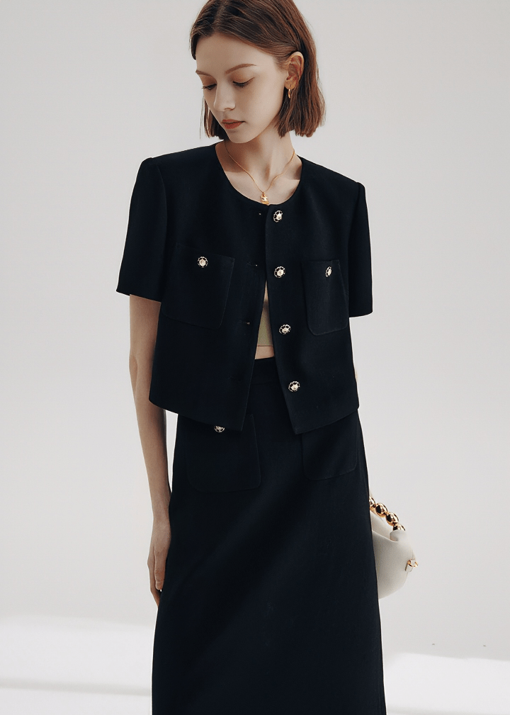 CHANEL INSPIRED CROPPED BOXY JACKET - Vera Lumina