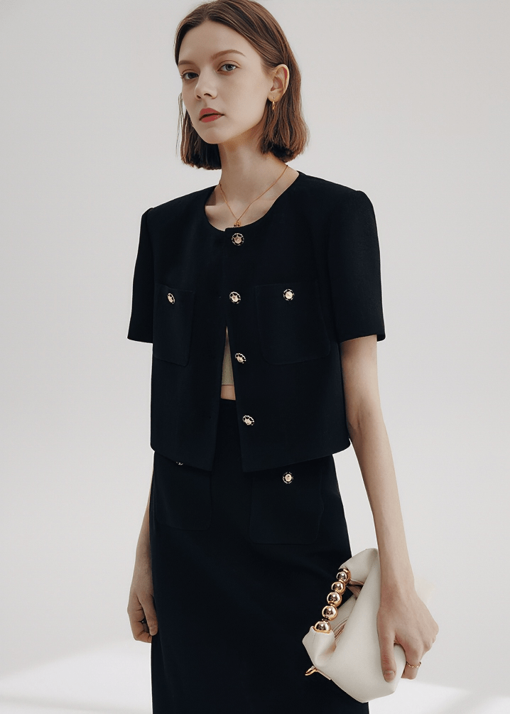 CHANEL INSPIRED CROPPED BOXY JACKET - Vera Lumina