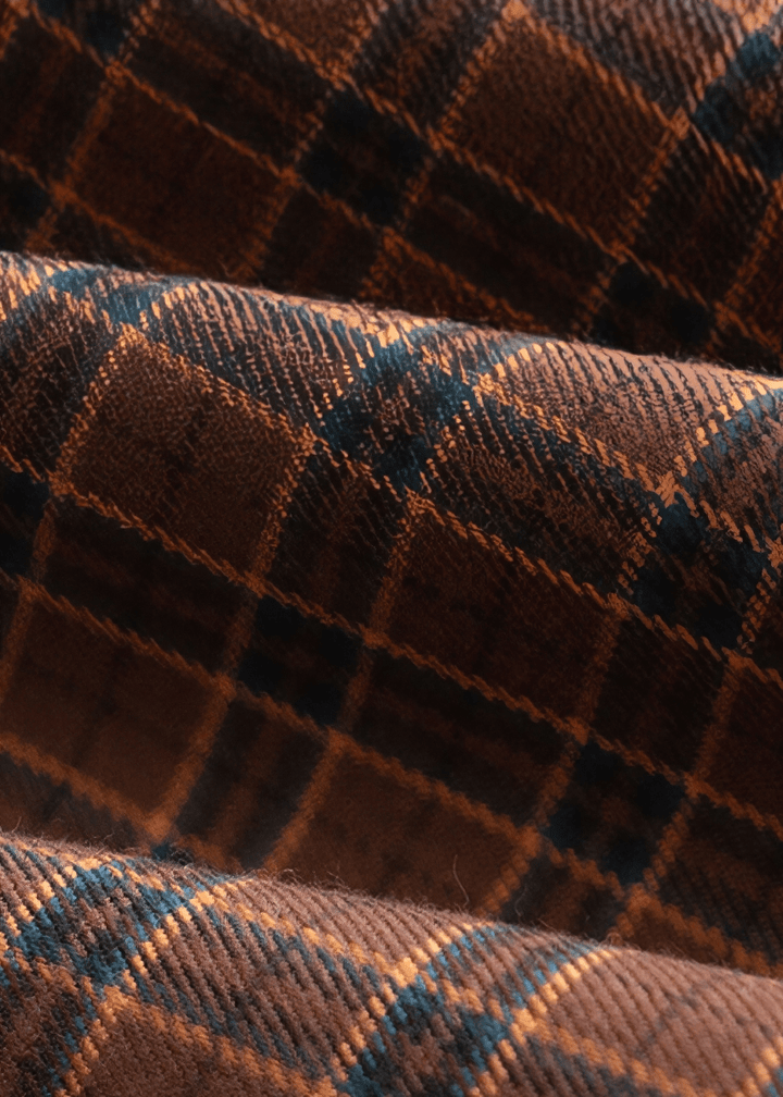 CHECKED PENCIL MIDI SKIRT - Vera Lumina