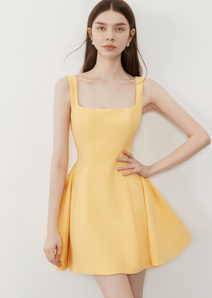 CITRUS GROVE SQUARE NECK DRESS - Vera Lumina