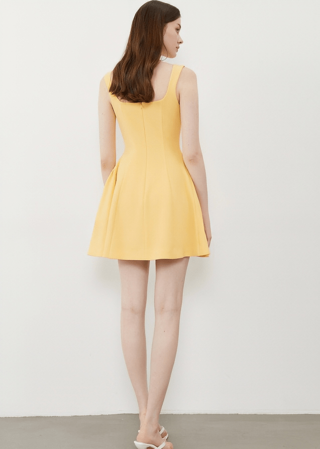 CITRUS GROVE SQUARE NECK DRESS - Vera Lumina