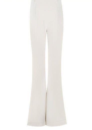 Classic blue jacket & slit slightly flared pants - Vera Lumina