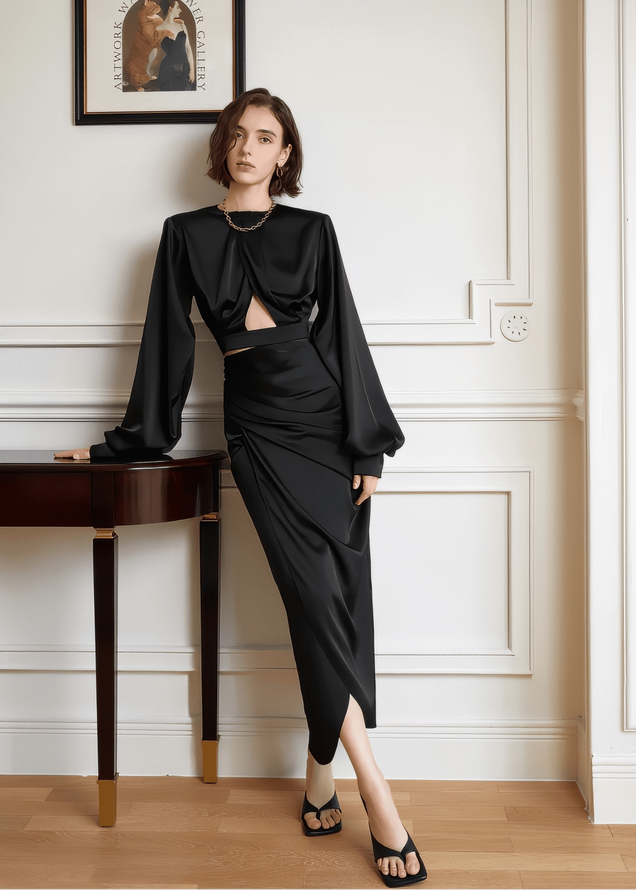 classic high - waist skirt - Vera Lumina