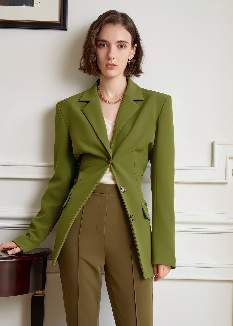 classic retro green jacket - Vera Lumina