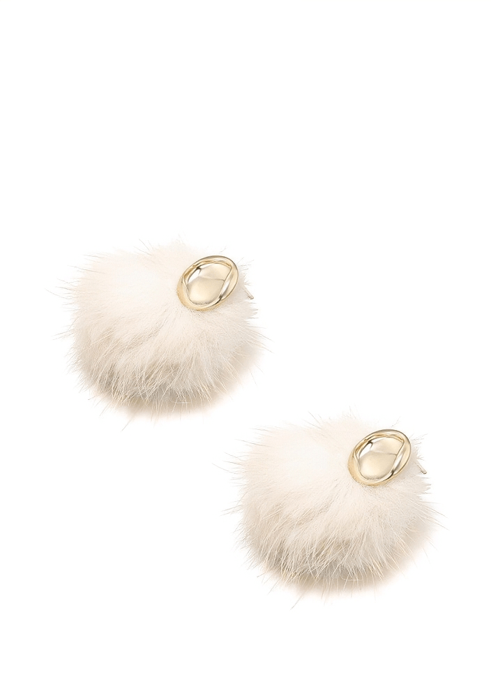 CLOUD WHISPER STUD PIERCED EARRINGS - Vera Lumina