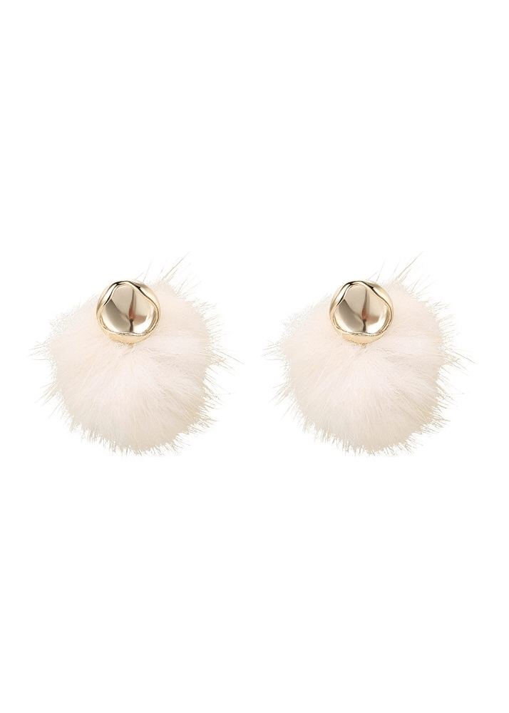 CLOUD WHISPER STUD PIERCED EARRINGS - Vera Lumina
