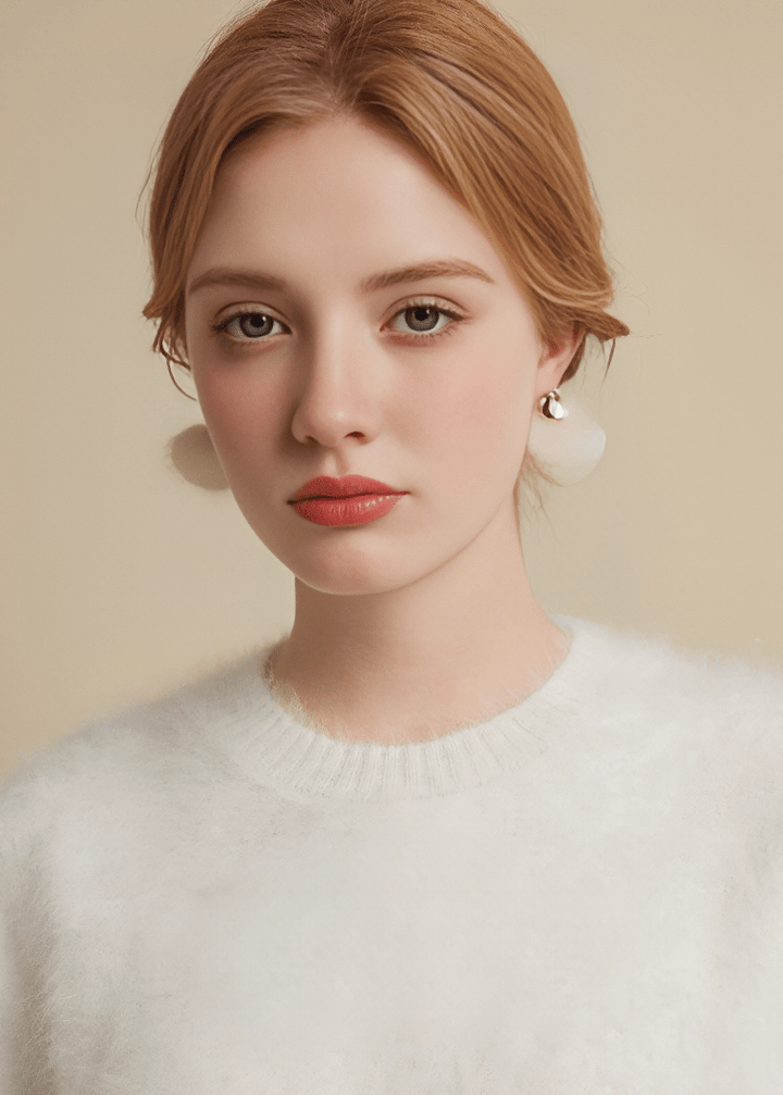 CLOUD WHISPER STUD PIERCED EARRINGS - Vera Lumina