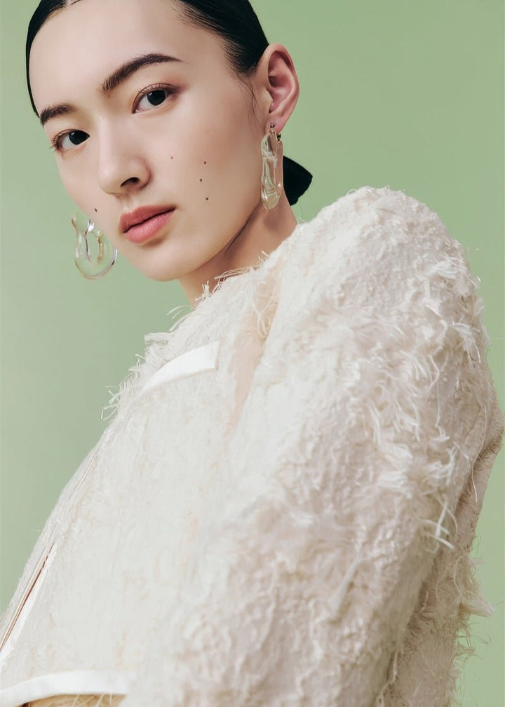 cocktail three - dimensional jacquard short jacket & vest &skirt - Vera Lumina