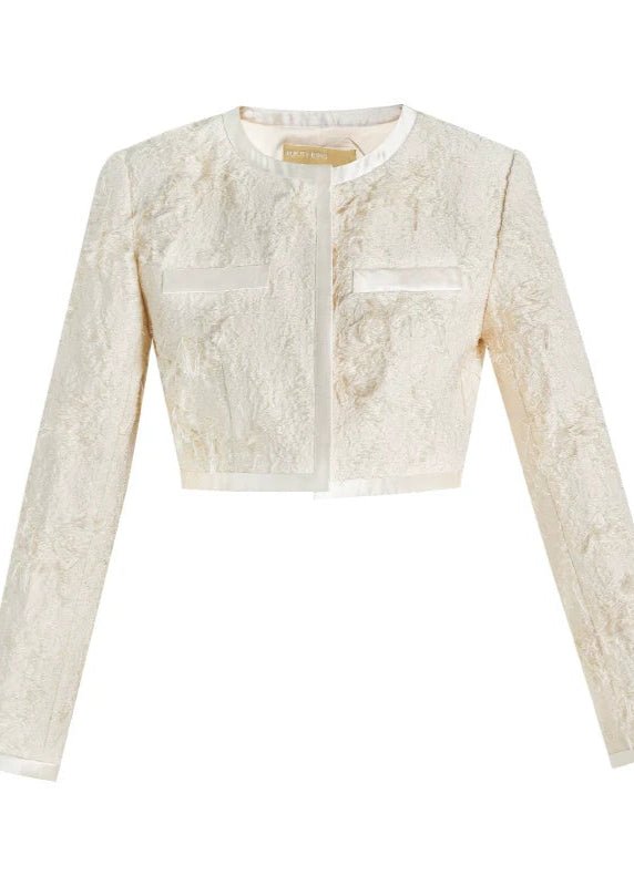 cocktail three - dimensional jacquard short jacket & vest &skirt - Vera Lumina