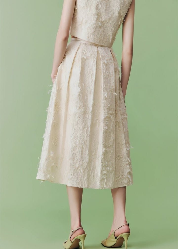 cocktail three - dimensional jacquard short jacket & vest &skirt - Vera Lumina