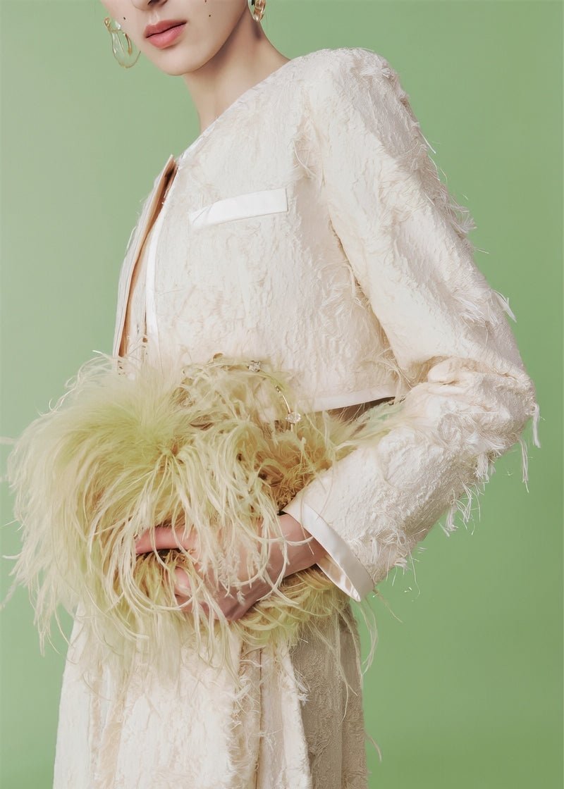 cocktail three - dimensional jacquard short jacket & vest &skirt - Vera Lumina