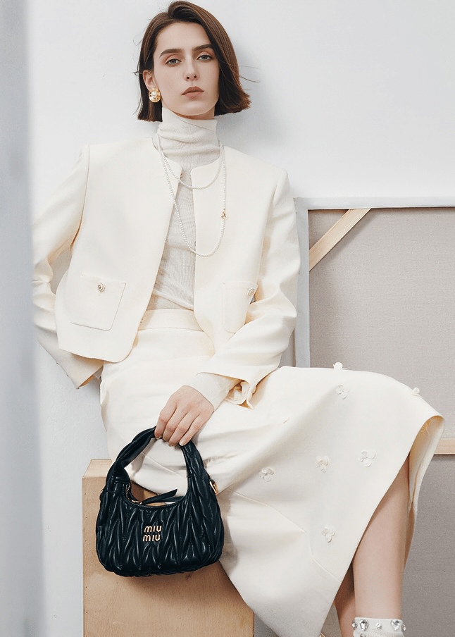 COLLARLESS OVERSIZED UTILITY BLAZER - Vera Lumina