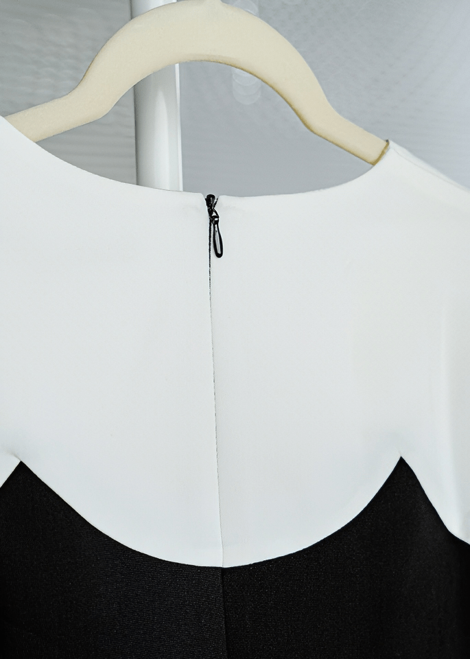 COLLEGIATE PETER PAN COLLAR DRESS - Vera Lumina