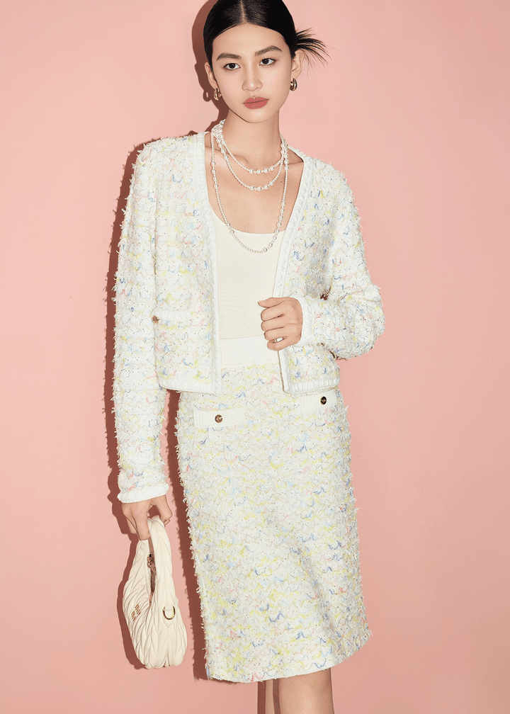CONFETTI TWEED SKIRT - Vera Lumina