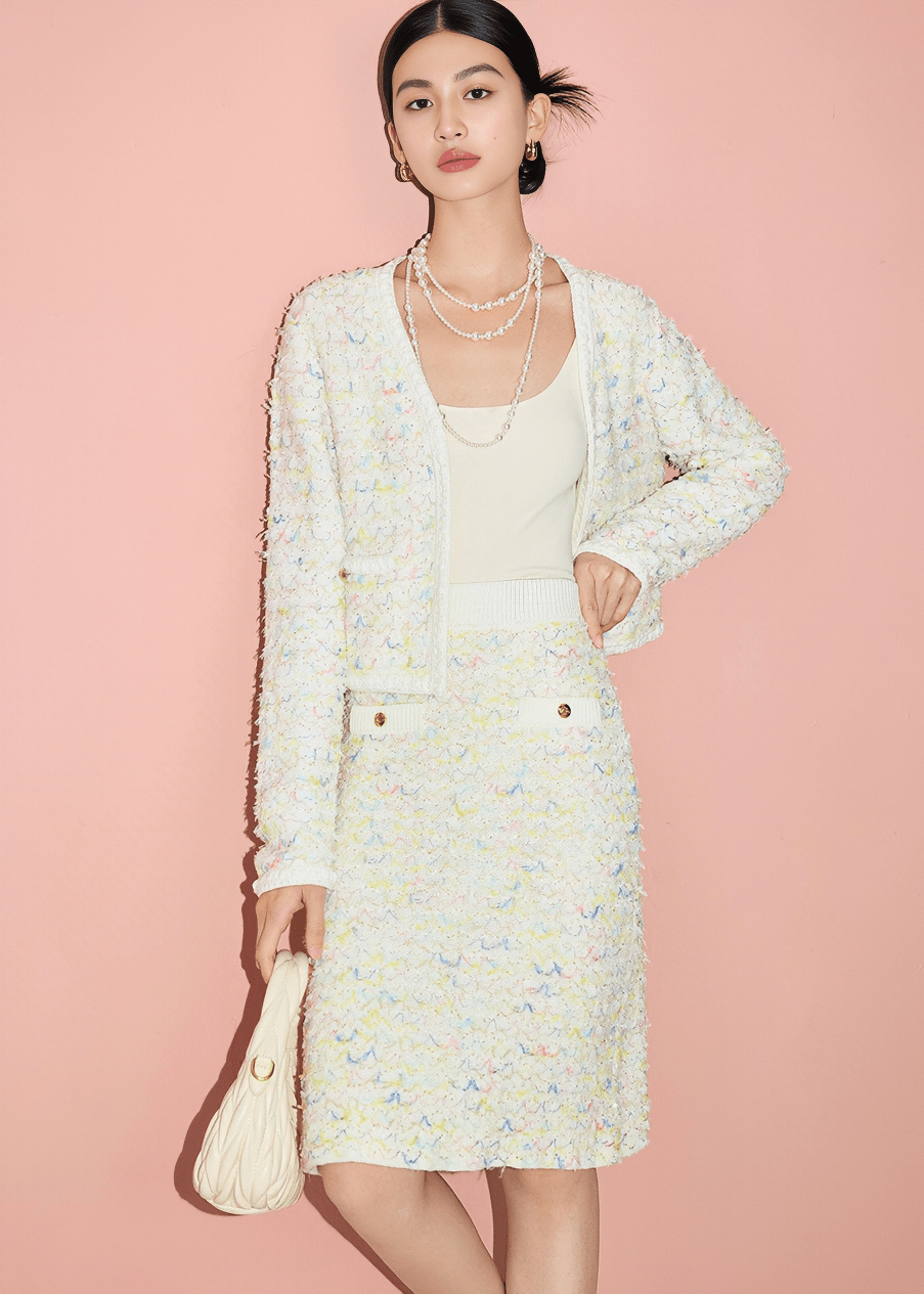CONFETTI TWEED SKIRT - Vera Lumina