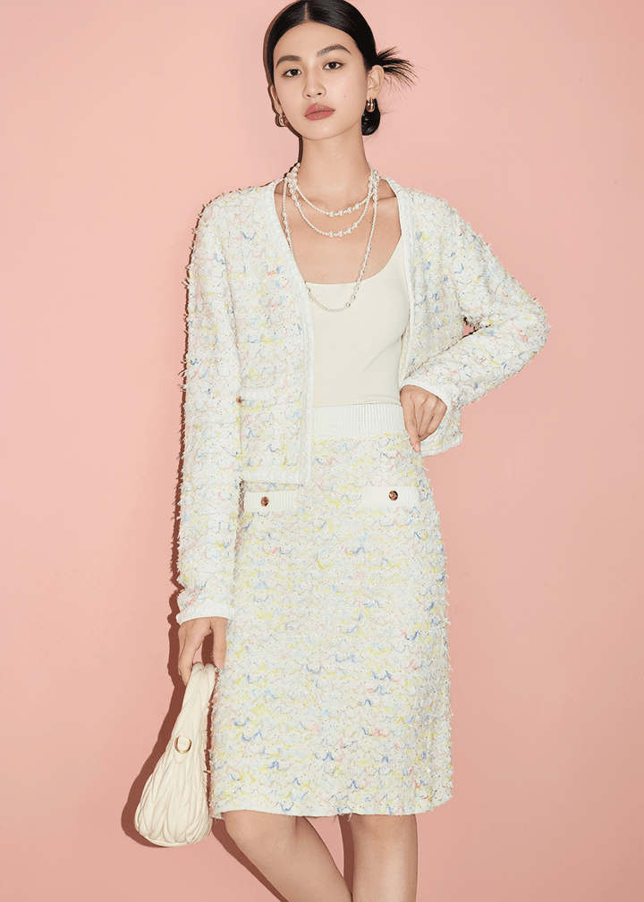 CONFETTI TWEED SKIRT - Vera Lumina
