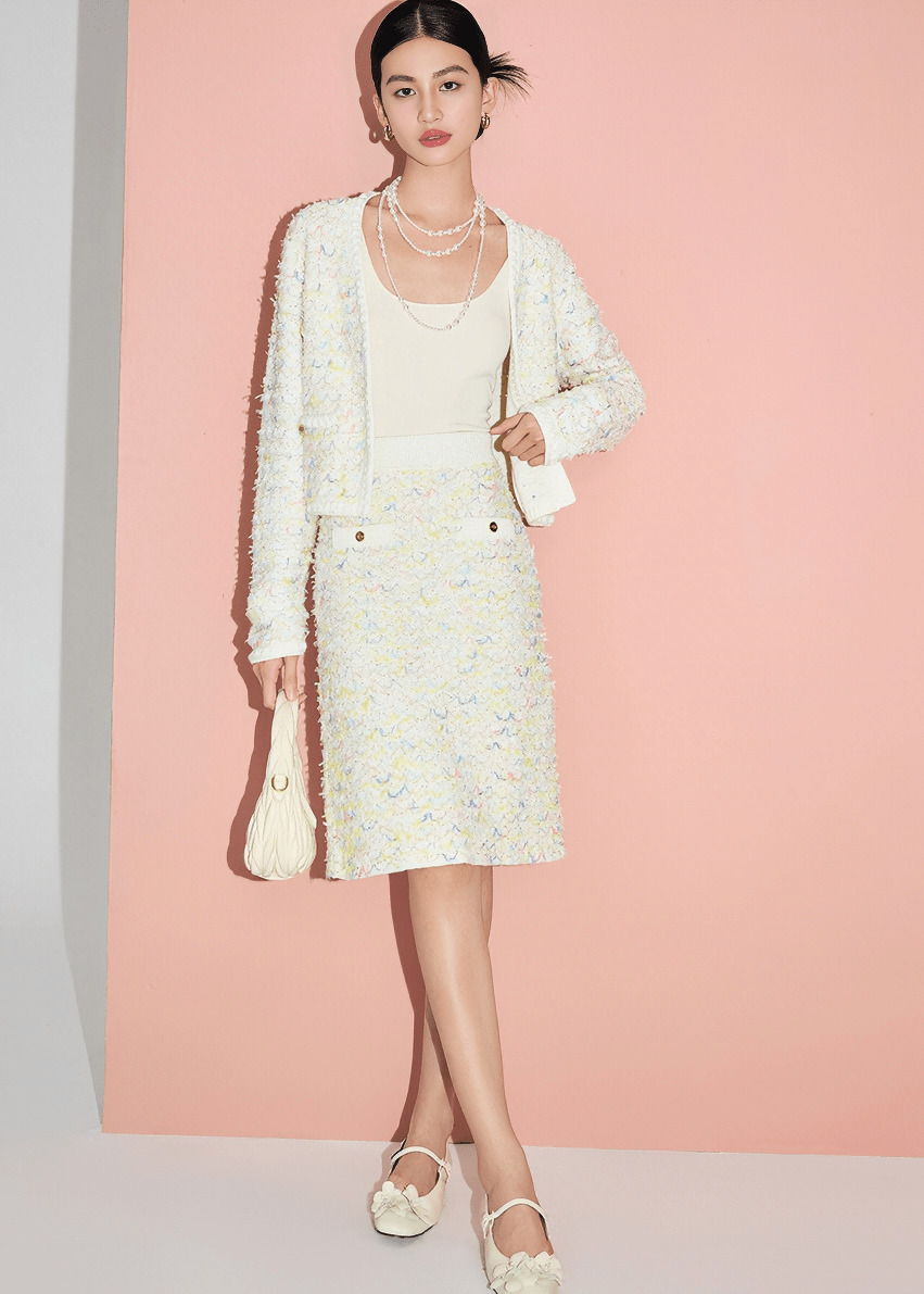 CONFETTI TWEED SKIRT - Vera Lumina