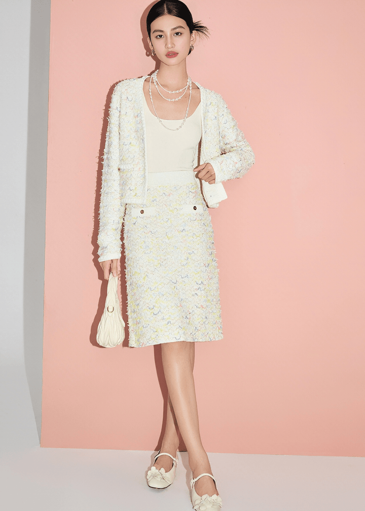 CONFETTI TWEED SKIRT - Vera Lumina