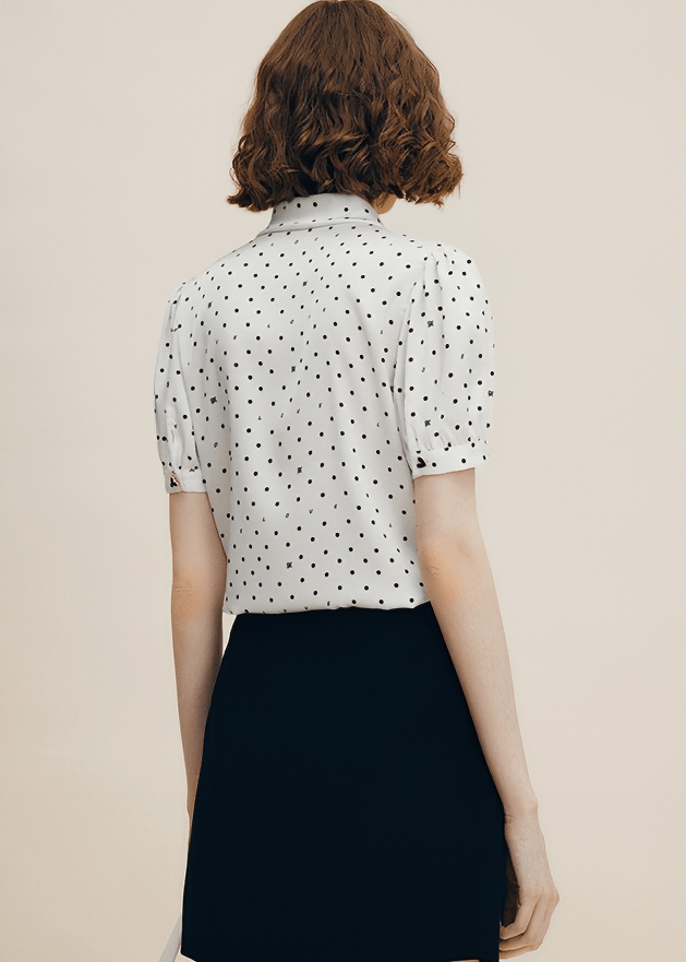CONSTELLATION BOW BLOUSE - Vera Lumina