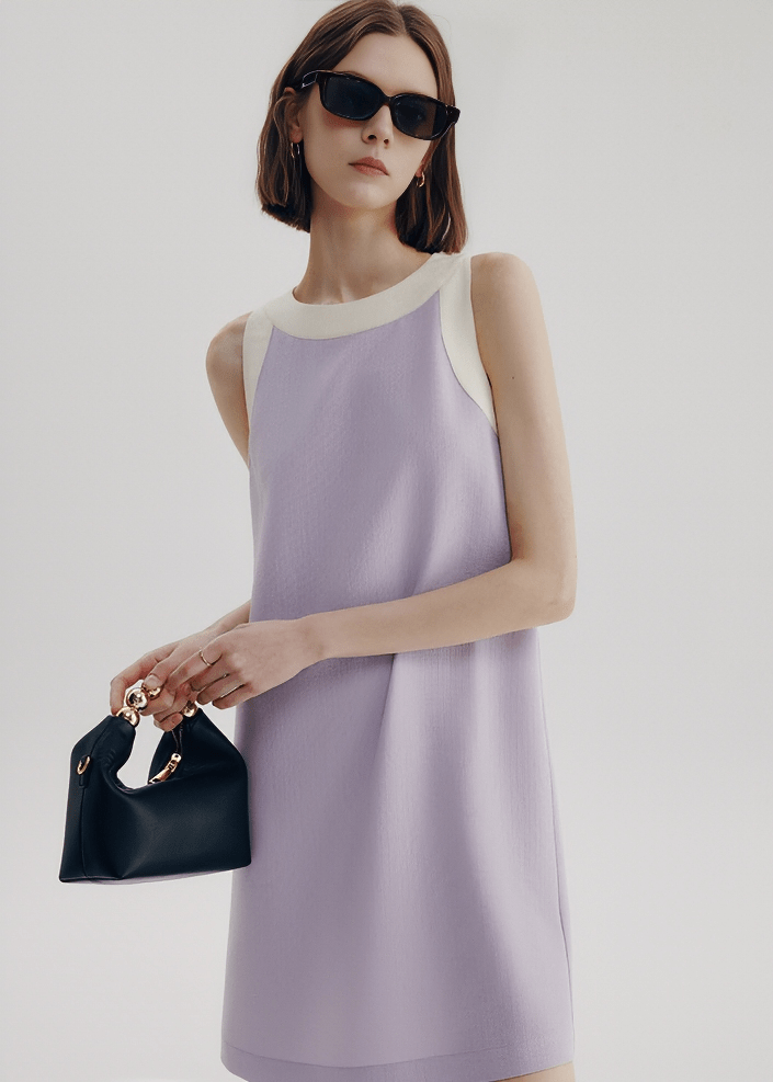 CONTOUR TRIM SHIFT DRESS - Vera Lumina