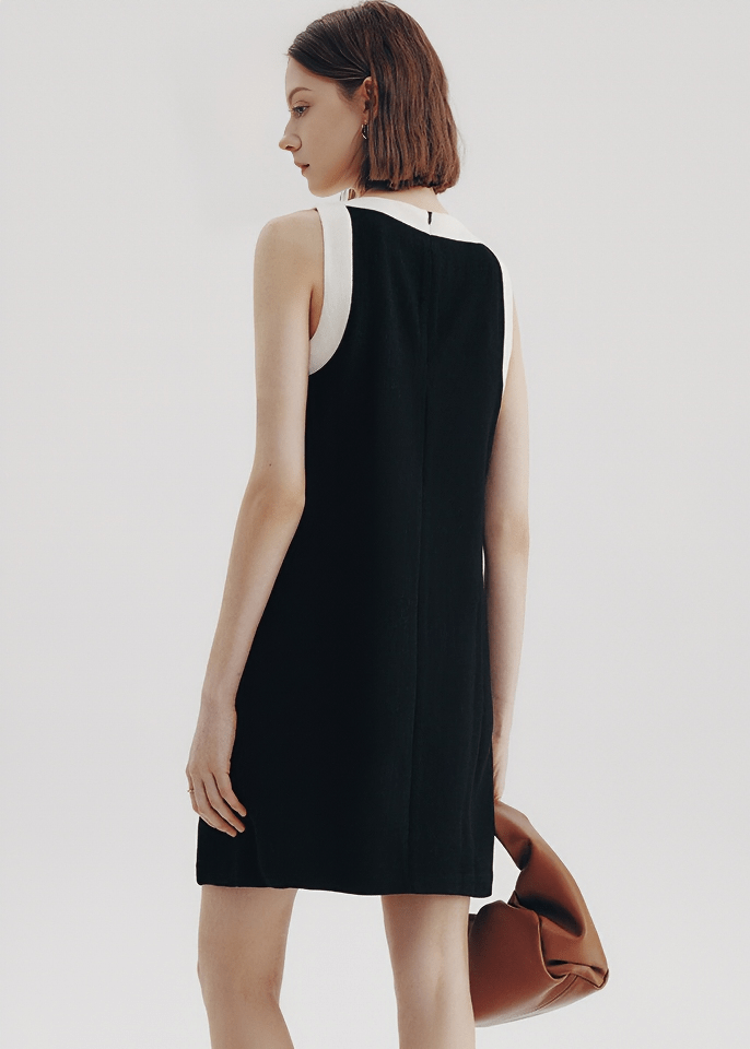 CONTOUR TRIM SHIFT DRESS - Vera Lumina