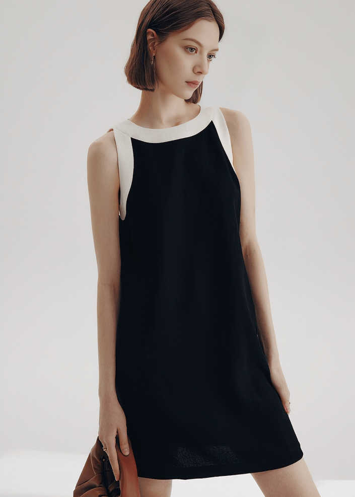 CONTOUR TRIM SHIFT DRESS - Vera Lumina