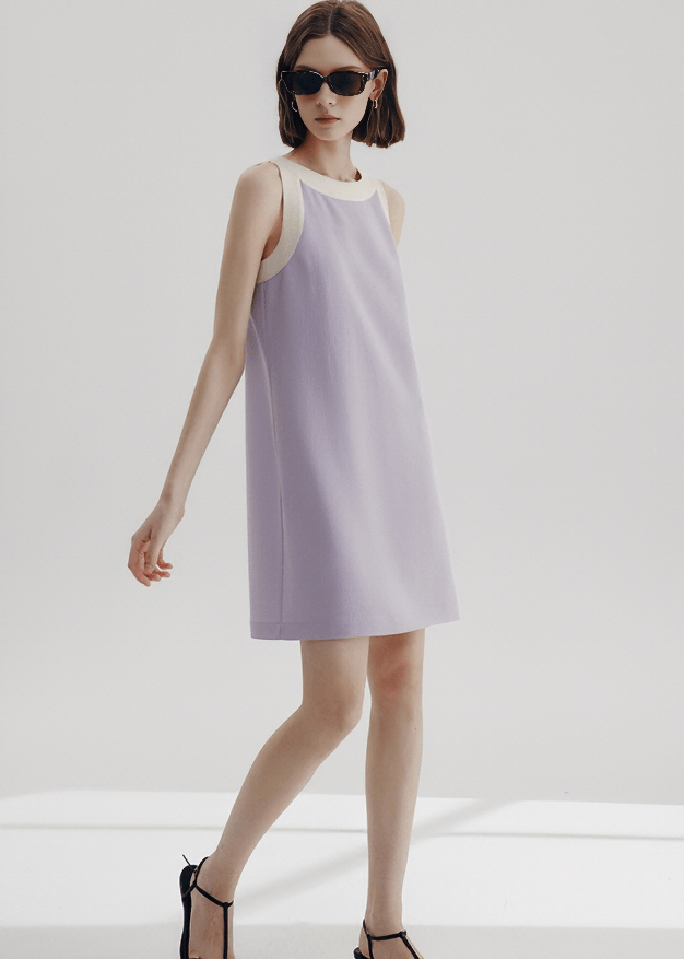 CONTOUR TRIM SHIFT DRESS - Vera Lumina