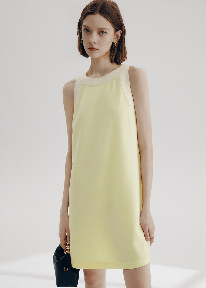 CONTOUR TRIM SHIFT DRESS - Vera Lumina