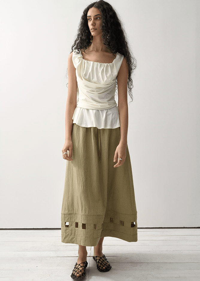 CORSAGE DRAPE CAMISOLE - Vera Lumina
