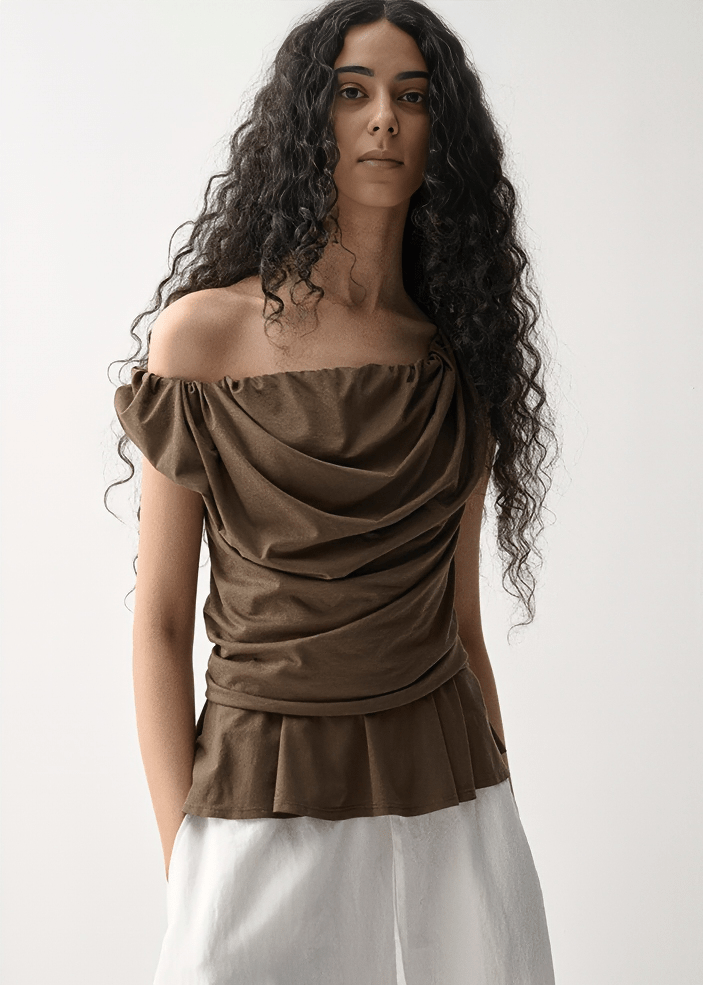 CORSAGE DRAPE CAMISOLE - Vera Lumina