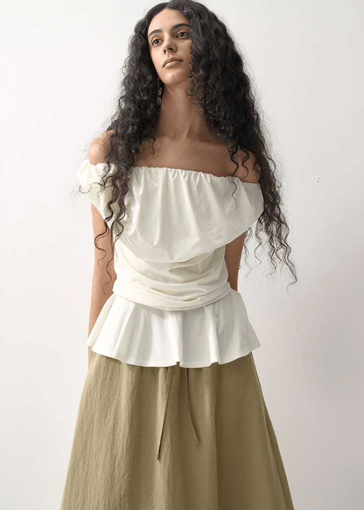 CORSAGE DRAPE CAMISOLE - Vera Lumina