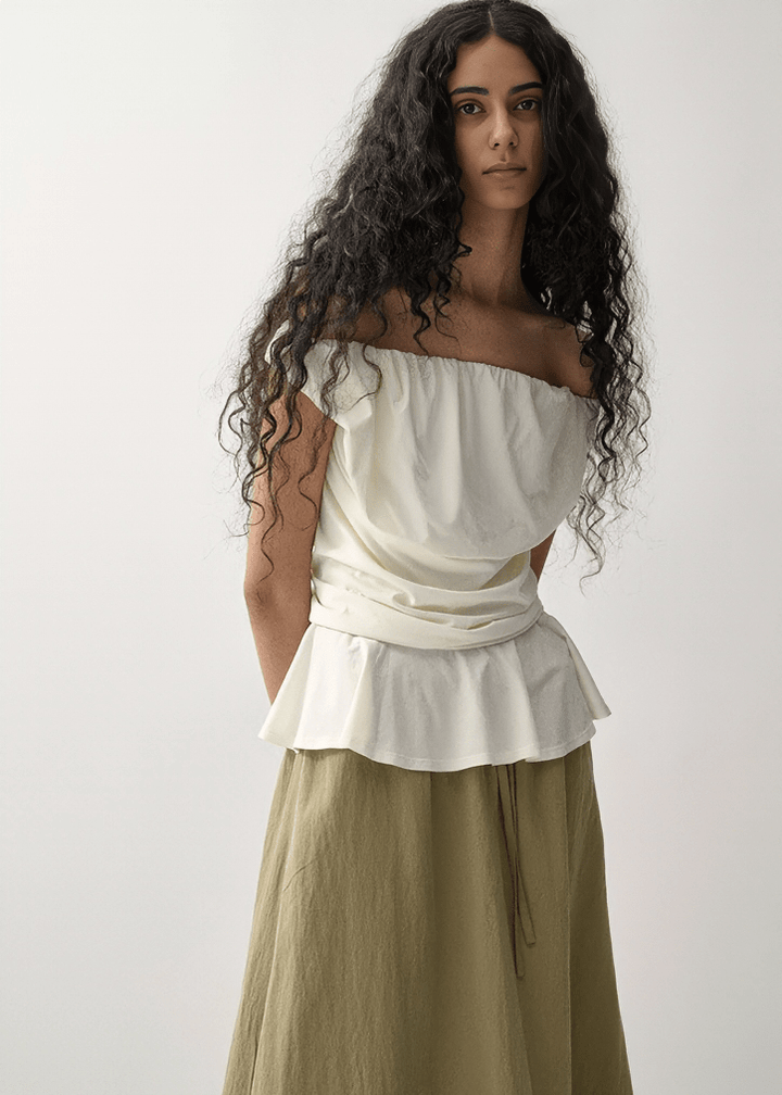 CORSAGE DRAPE CAMISOLE - Vera Lumina