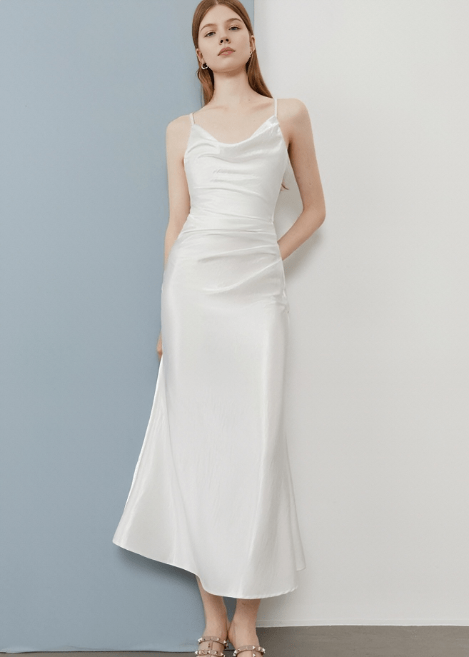 COWL NECK SLIP MAXI DRESS - Vera Lumina