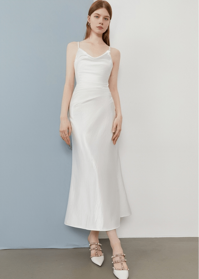 COWL NECK SLIP MAXI DRESS - Vera Lumina