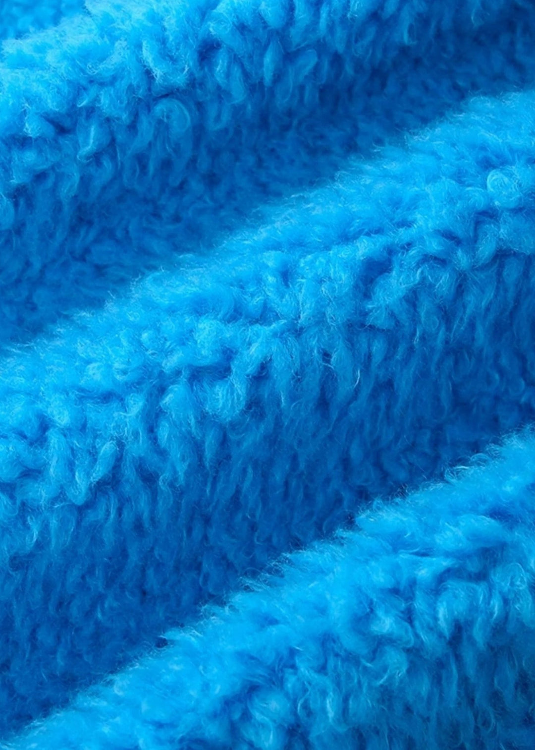 croped faux fuzz coat - Vera Lumina