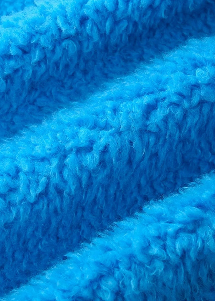 croped faux fuzz coat - Vera Lumina