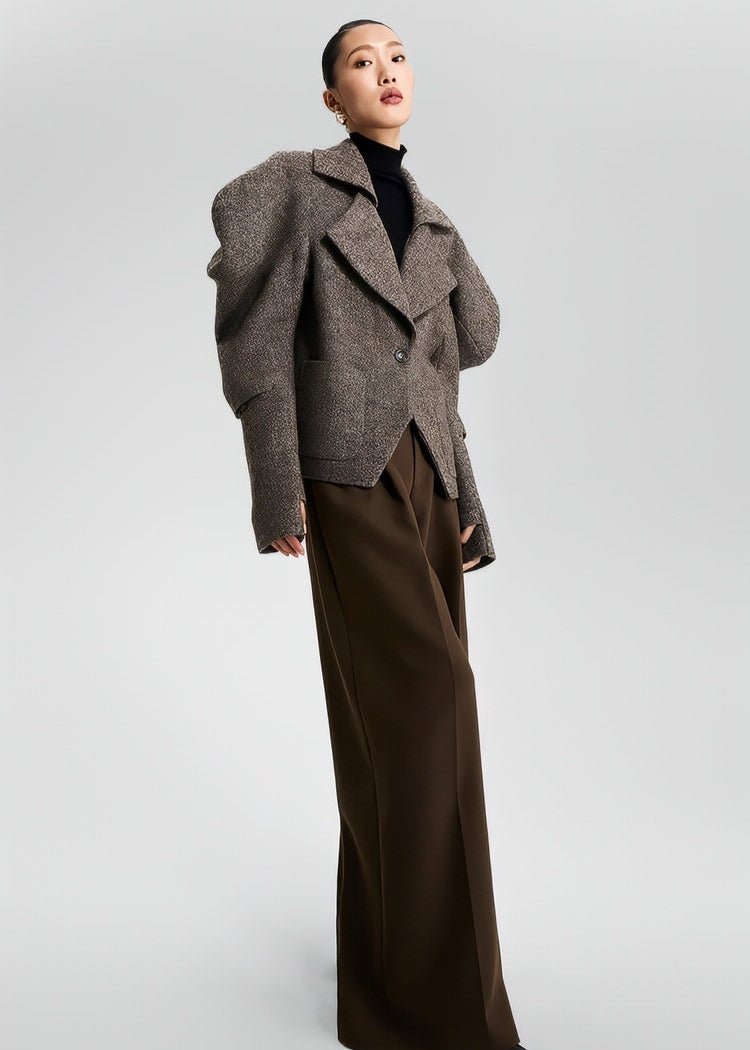 CROPPED TWEED TOP SUIT - Vera Lumina