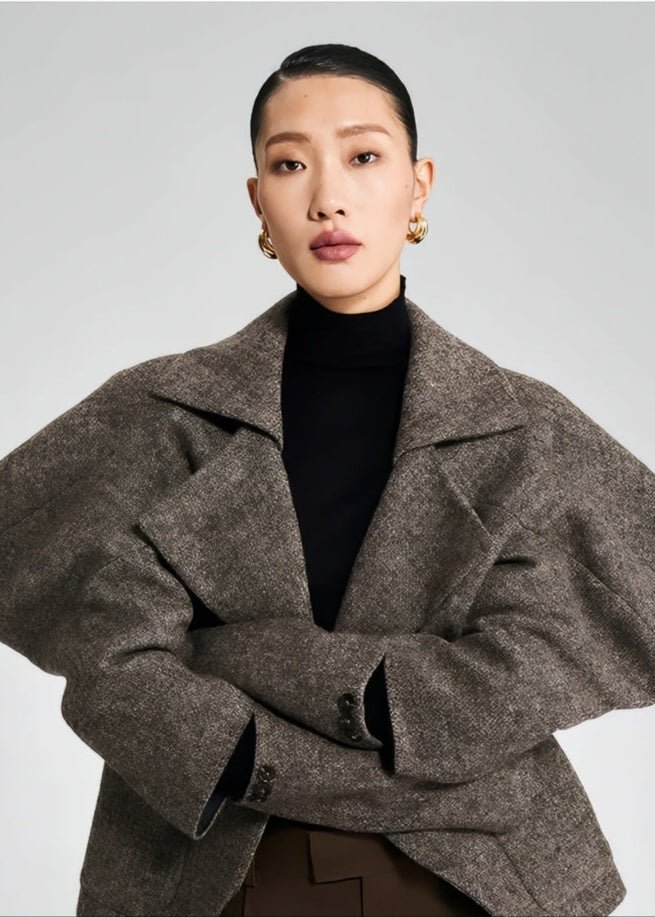 CROPPED TWEED TOP SUIT - Vera Lumina