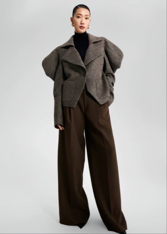 CROPPED TWEED TOP SUIT - Vera Lumina