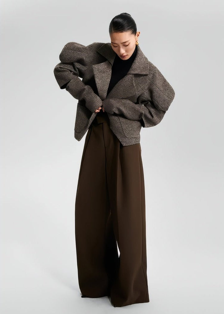 CROPPED TWEED TOP SUIT - Vera Lumina