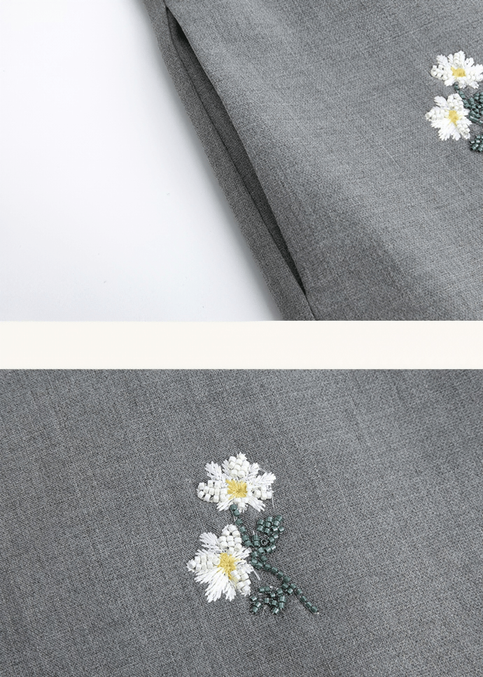 DAISY EMBROIDERED SHIFT DRESS - Vera Lumina
