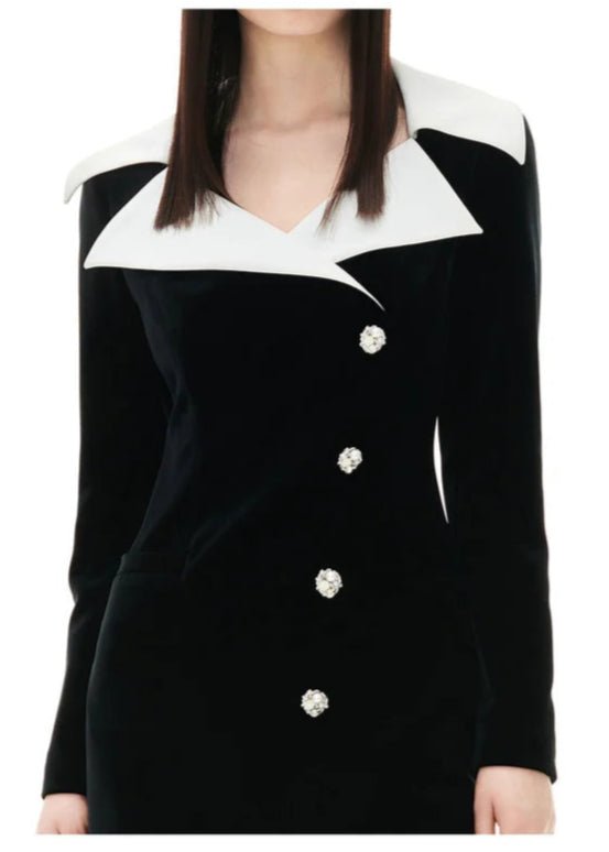 dark night velvet dress - Vera Lumina