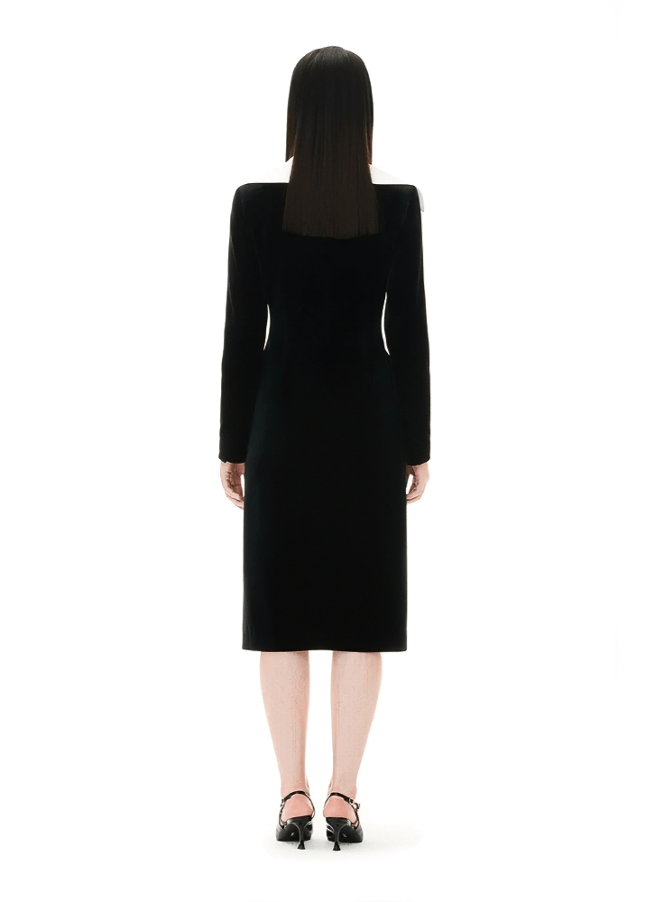 dark night velvet dress - Vera Lumina