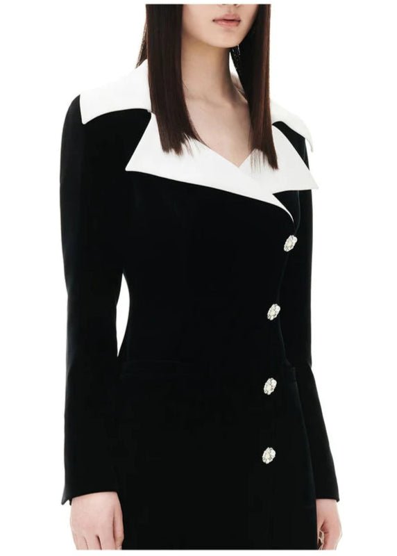 dark night velvet dress - Vera Lumina