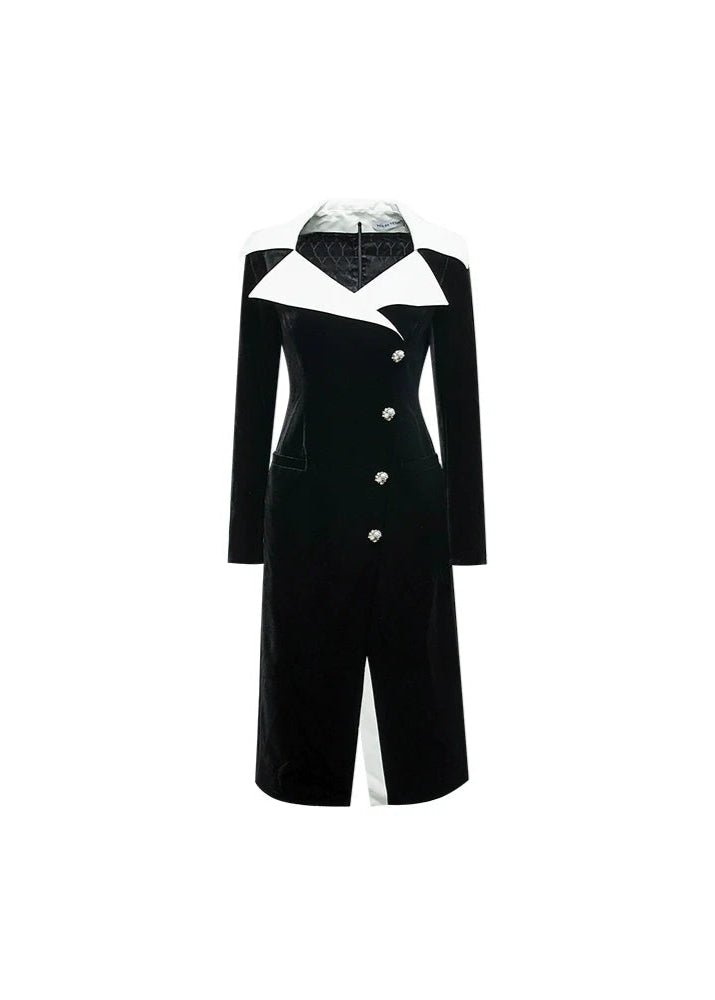 dark night velvet dress - Vera Lumina