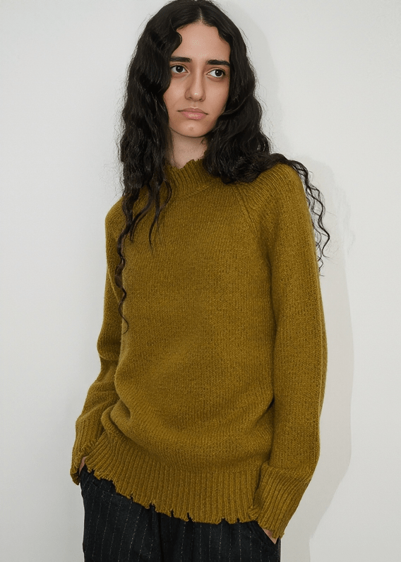 DECONSTRUCTED FRINGE PULLOVER - Vera Lumina