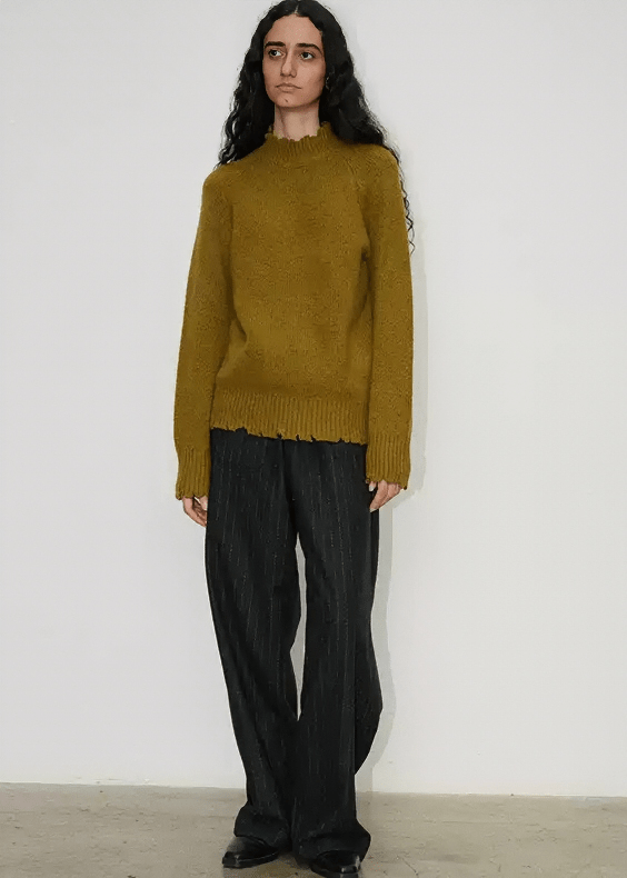DECONSTRUCTED FRINGE PULLOVER - Vera Lumina