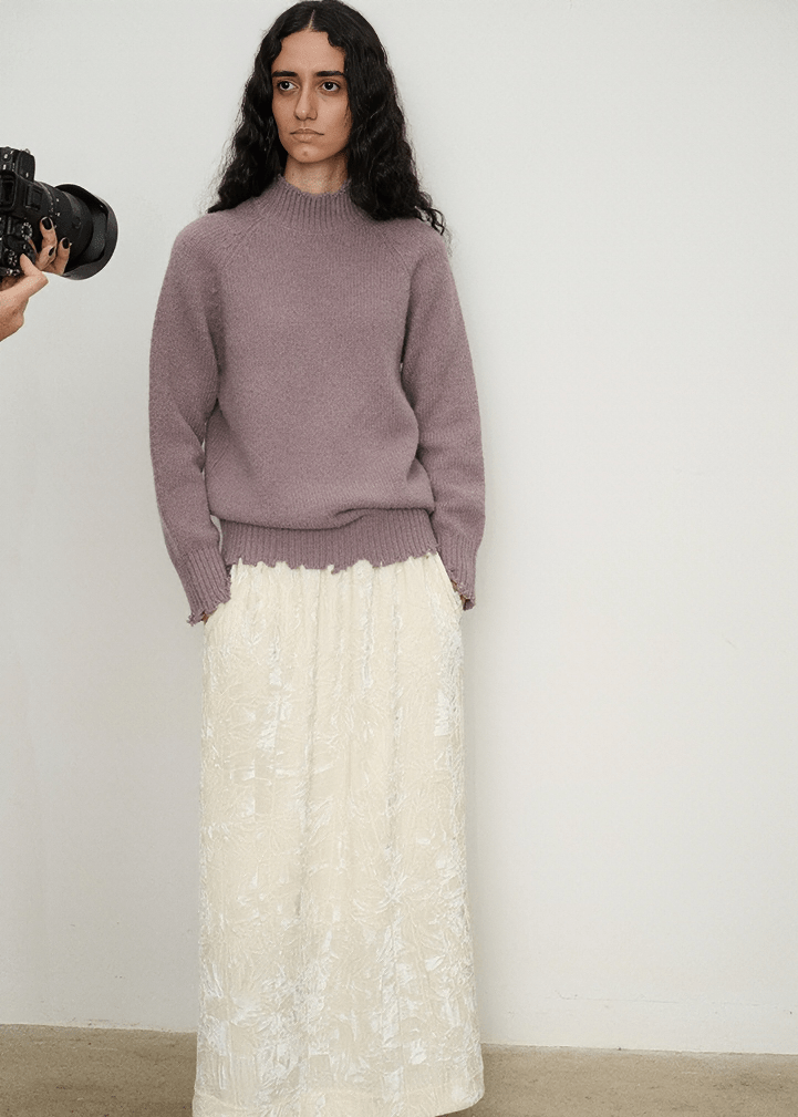 DECONSTRUCTED FRINGE PULLOVER - Vera Lumina