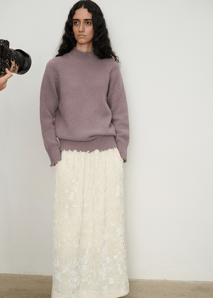 DECONSTRUCTED FRINGE PULLOVER - Vera Lumina
