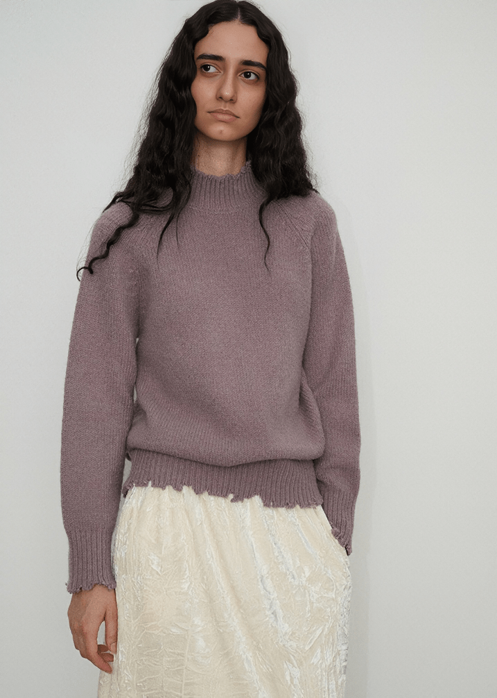 DECONSTRUCTED FRINGE PULLOVER - Vera Lumina
